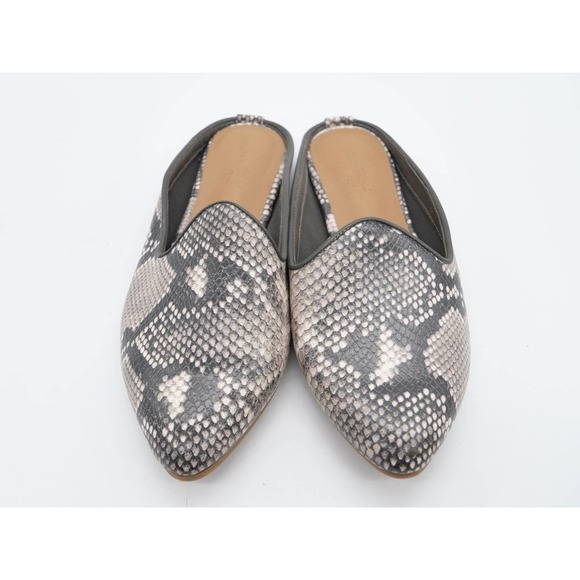 Universal Threads Mules Women 7 Snake Print Faux Leather Almond Toe Slip On Shoe - Picture 7 of 11
